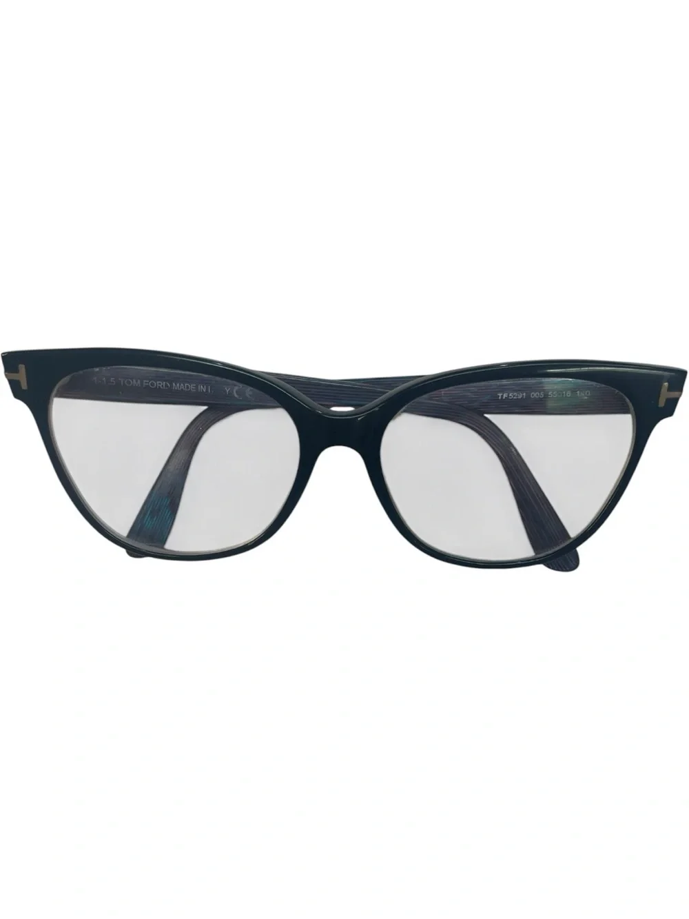 Tom Ford Black Turquoise Glasses Frames with Prescription Lenses